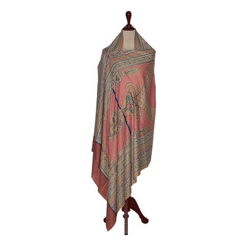 The HKB Women's Embroidered Shawl - ES31