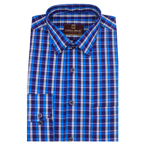 The HKB Cotton Worth Men's Formal Shirt - 03
