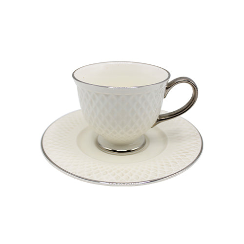 The HKB Imperial Collection Made In Thailand Cup &amp; Saucer Set 6Pcs - 009