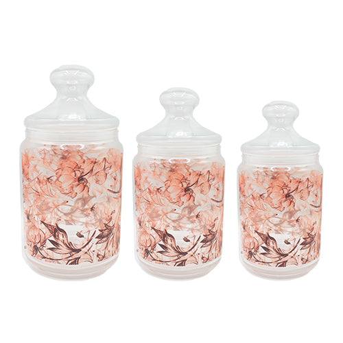 The HKB Glass Jar Set 3-Pcs