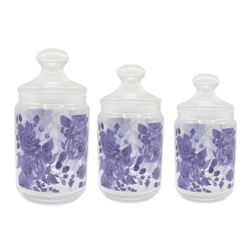 The HKB Glass Jar Set 3-Pcs