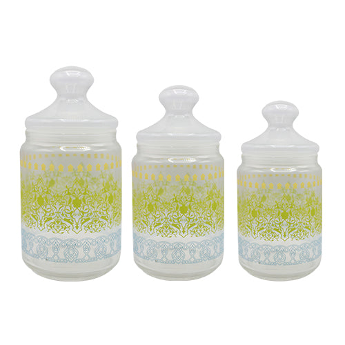 The HKB Glass Jar Set 3-Pcs