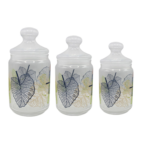 The HKB Glass Jar Set 3-Pcs