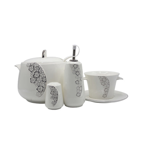 The HKB Super Bone China Soup Set 25 Pcs