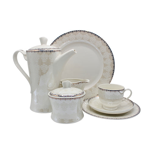 The HKB Luxury Super High Qulaity Bone China Tea Set 24Pcs