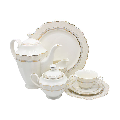 The HKB Yamatos Collection New Bone China Tea Set 24Pcs