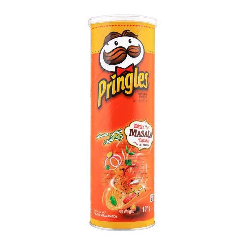 The HKB Pringles Desi Masala Tadka Potato Crisps 107G