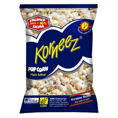The HKB Korneez Plain Salted Popcorn 50 GM