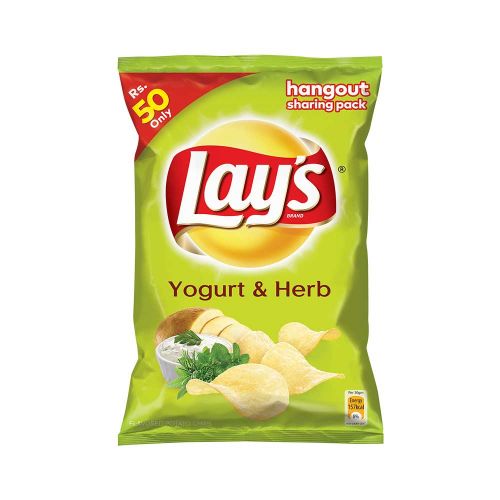 The HKB Lays Yogurt &amp; Herb Chips 78 GM