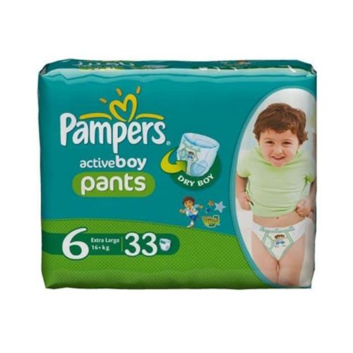 The HKB Pampers Active Boy Pants 6 Extra Large 33 Pcs Pack