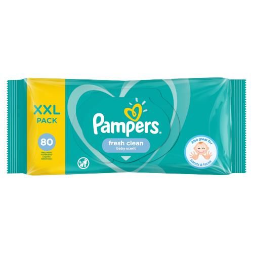 The HKB Pamper Fresh Clean Baby Wipes 80 Pcs XXL Pack