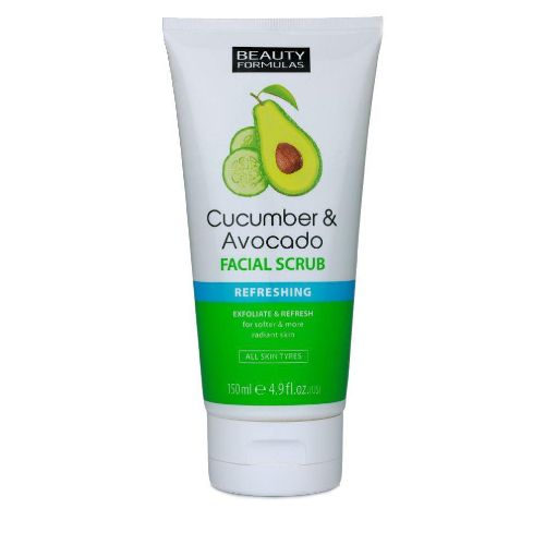 The HKB Beauty Formulas Cucumber &amp; Avocado Refreshing Facial Scrub 150 ML