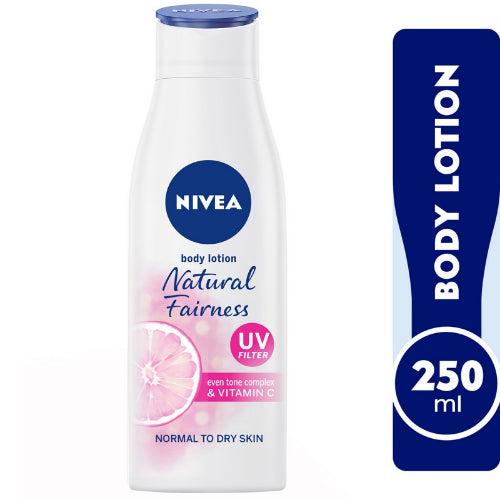 The HKB Nivea Natural Fairness UV Filter Body Lotion 250ml