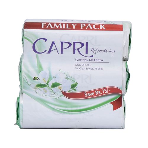 The HKB Capri Refreshing Purifying Green Tea Soap 3In1 Pack