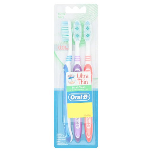 The HKB Oral-B Ultra Thin Toothbrush Trio Pack