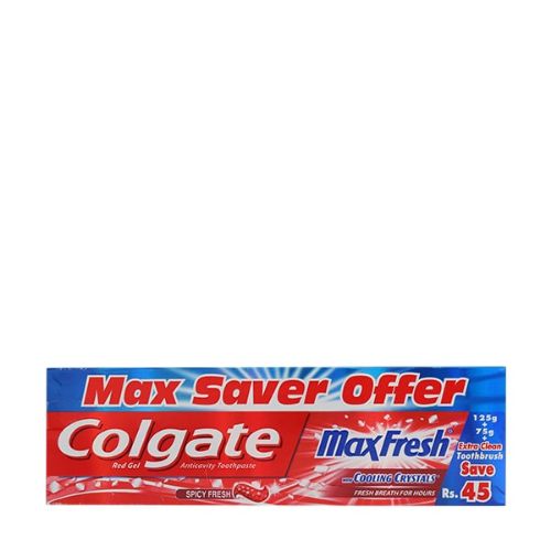 The HKB Colgate Max Fresh Spicy Fresh Cooling Crystal Toothpaste 125GM