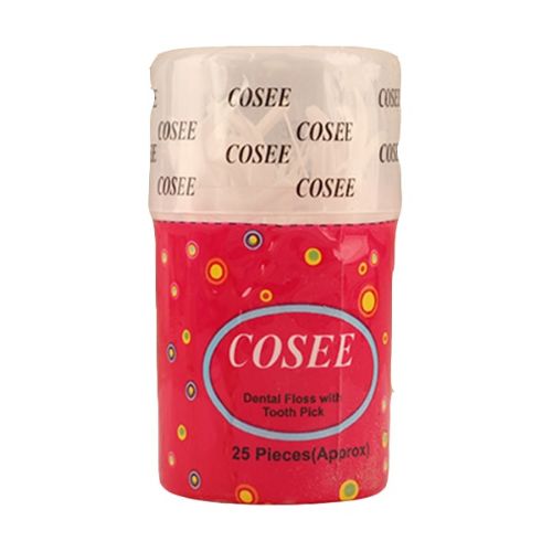 The HKB Cosee Dental Floss With Tooth Pick 25 Pcs Approx