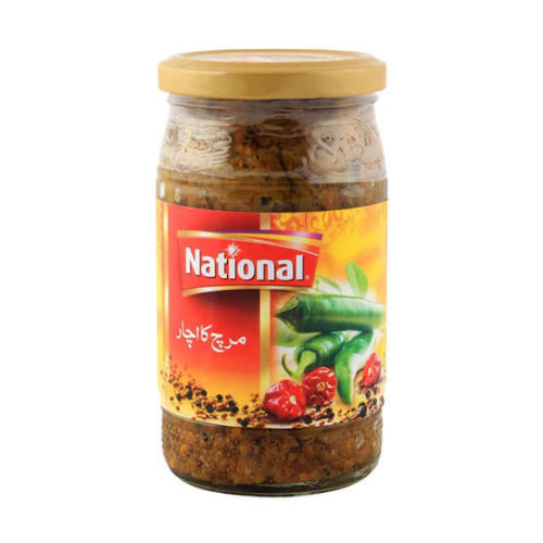 The HKB National Green Chilli Pickle 320 GM