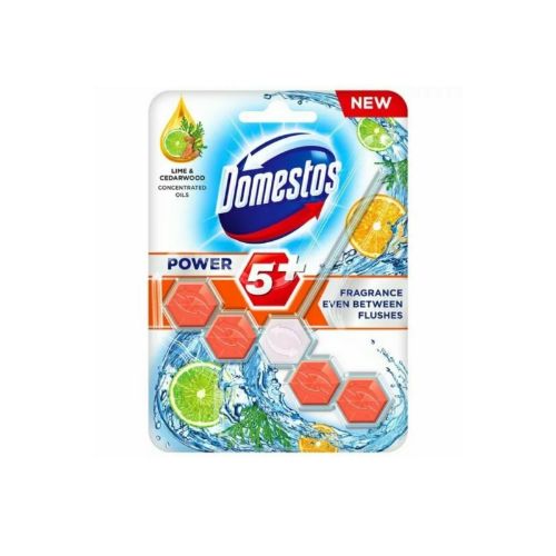 Domestos Power 5 Lime And Cedarwood Toilet Rim Block The Hkb