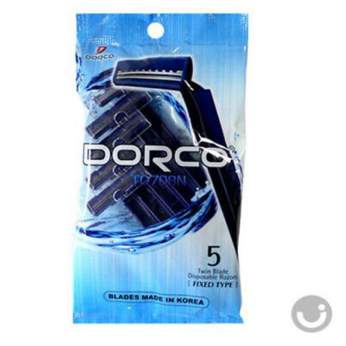 The HKB Dorco Twin Blade Disposable Razors 5 in 1 Pack