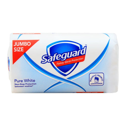 The HKB Safeguard Pure White Soap Jumbo Size 175G