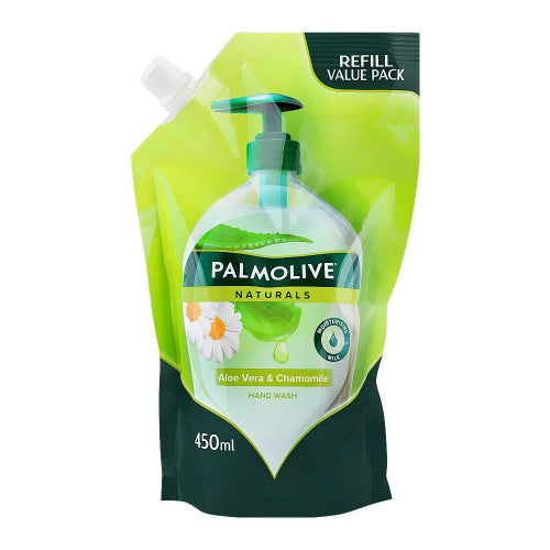 The HKB Palmolive Naturals Aloe Vera &amp; Chamomile Hand Wash Refill 450ml