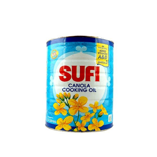 The HKB Sufi Canola Cooking Oil Tin 2.5 Ltr