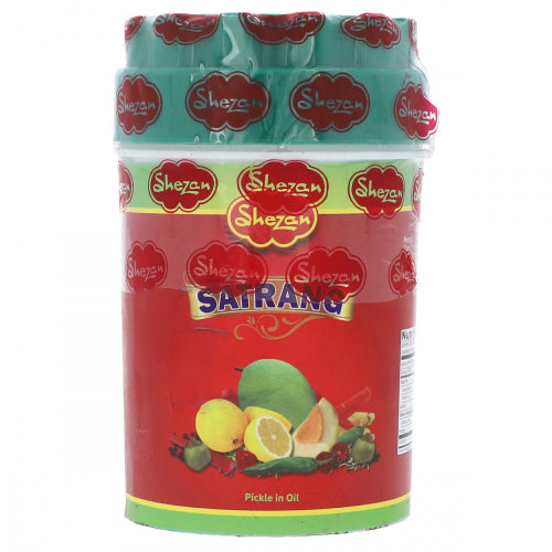 The HKB Shezan Satrang Mix Pickle In Oil 360 GM