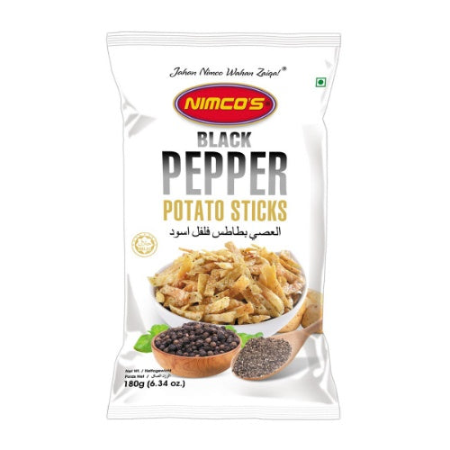 The HKB Nimco's Black Pepper Potato Sticks 180 GM