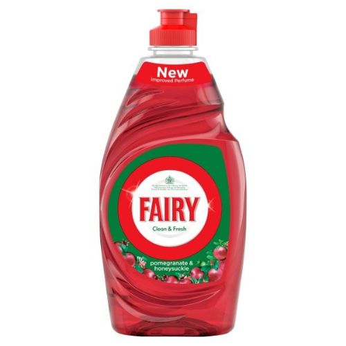 The HKB Fairy Clean &amp; Fresh Pomegranate &amp; Honeysuckle Dishwashing Liquid 433 ML