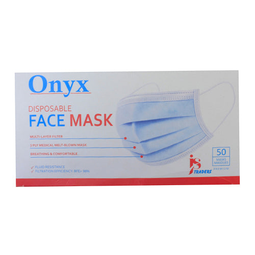 The HKB Onyx Disposable Face Mask 50 Pcs Box